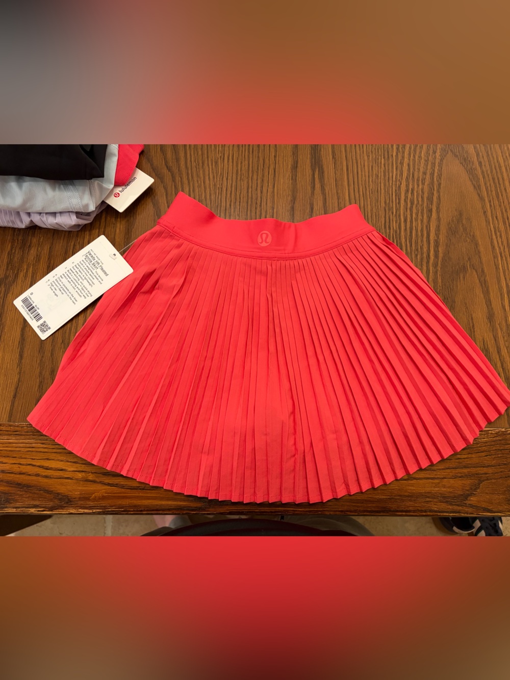 lululemon athletica Pleated Tennis Skirt - Bright Coral